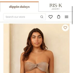 Dippin' Daisy's Shimmering Tan Bandeau